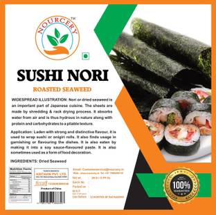 Nourcery Nori Sheet, 10 Sheets / 28gm (Seaweed Stratum) Supreme