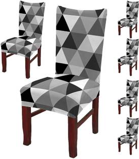 DECORIAN Polycotton Geometric 1 Seater Chair Cover