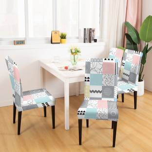 DECORIAN Polycotton Geometric 1 Seater Chair Cover