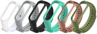 TECHWIND Combo Pack Of 6 Soft Silicon Adjustable Strap Bands/Bracelet For M! Band 4/3 (Limited Edition Bands) (Skin Friendly)(Watch Not Included) Smart Band Strap