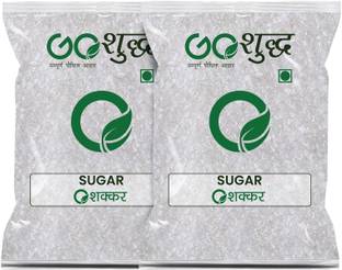 Goshudh Premium Quality White Sugar pack of 2 500g each Sugar