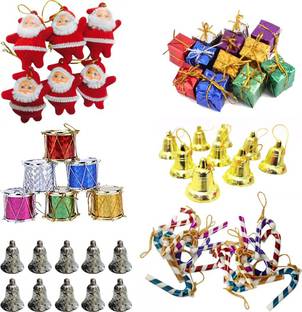 Mitsy Christmas Tree Decoration Pack of 50 Hanging Ornaments Pack of 50