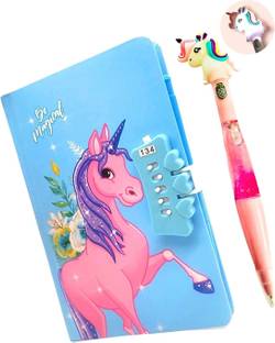 Le Delite Password Protected Dairy with Pen Regular Diary Ruled 140 Pages