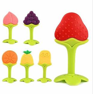 Fyoli Alfatech Silicone BPA Free Natural Organic Nipple Teethers (Pack of 2) Teether