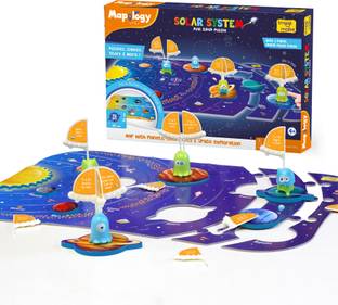 Imagimake Mapology Solar System Puzzle- Learning Aid & Educational Toy- for Age 4 & Above