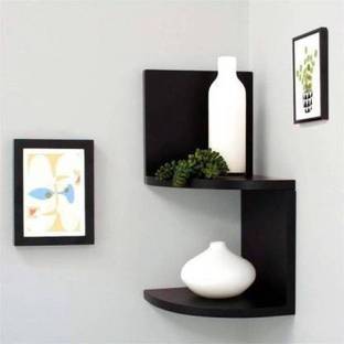 KHANSHOPEE Wall shelf Zigzag Corner Wall Mount Shelf Unit/Racks and Shelves/Wall Shelf/Book Shelf/Wall Decoration/ Corner Zigzag Mounted Floating 5 Rack Shelves MDF MDF (Medium Density Fiber) Wall Shelf