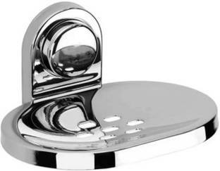 iSTAR Bathroom Accessories Soap Dish Stainless Steel 304 Soap Case | Soap Holder | Soap Stand for Bathroom, Kitchen Sink Wall Mounted | Chrome Finish Silver Towel Holder