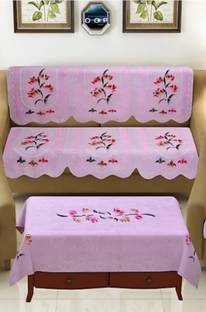 croox Cotton 3 Seater Sofa Floral Cover