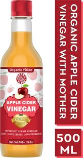 OrganicVison Apple Cider Vinegar for Weight Loss with Mother Unfiltered And Undiluted ACV Vinegar