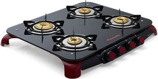Butterfly Signature 4 Burner Glass Manual Gas Stove
