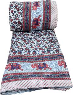 Qker Floral Single Quilt for  Heavy Winter