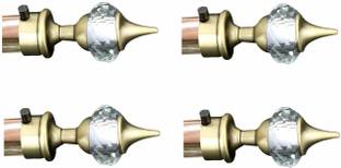 Ferio Gold Curtain Knobs Metal