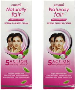 EMAMI Naturally Fair Everyday Radiance Herbal Fairness Cream Pack of 250 ML