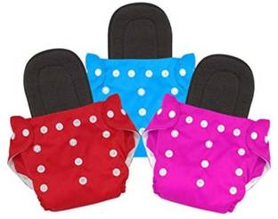 MEEOWMEE Reusable, washable baby cloth diaper/ button diaper , free size adjustable baby diaper with high quality insert Free . 0 to 24 months