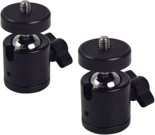 Viraan Ball Head with 1/4 Camera Mount Adapter 360 Degree RotatableTripod Head for DSLR Cameras ( BALL HEAD ) ( PACK OF 2 ) Tripod Ball Head