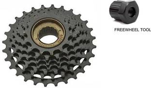 Schrodinger 2FTR-70050 Alloy Steel Bicycle Cycle 7 Speed Tool Mountain MTB 14-28 Teeth Freewheel 7 Speed Bike Cassette