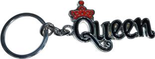 Deethyas Fashion Queen Text Metal Gifting Keychain dad Gifting to Daughter Key Chain