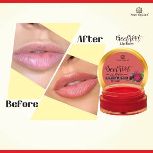 Pink Square 100% Natural Lip Care Product With Beetroot Lip Balm 8gm Beetroot