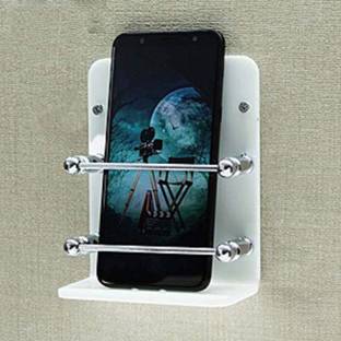 BeeDuck Acrylic Mobile Single Stand Mobile Stand Dual Phone Charging Holder TV AC Remote Stand for Home Office Bedroom Hotel Wall Multipurpose Mobile Stand Mobile Holder