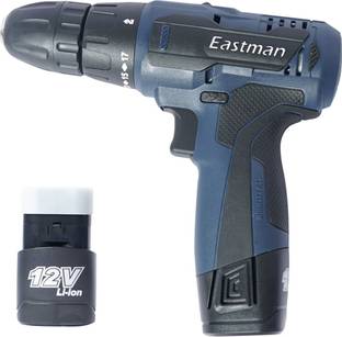 EASTMAN Cordless Drill Machine With Battery, No Load Speed 1400 RPM, Size-10 mm ECD-10 Cordless Drill