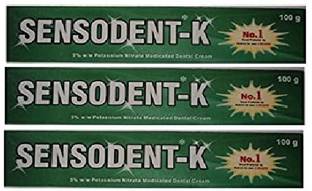 sensodent K Medicated Dental Cream Toothpaste - 3 x 100 g Packs Toothpaste