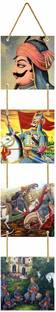 KREEPO King Of Mewar Maharana Pratap Fighting Of War Beautiful Wooden Wall Hanging Board Home Decor