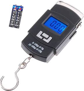 Glancing Made in India Portable Hanging Luggage Weight Machine Weighing Scale,50 Kg Weighing Scale with big size electric kata with metal hook, Portable Digital Luggage Scale,Portable Digital Luggage Scale with Metal Hook,hanging scale 50kg Weighing Scale /229/UGl Weighing Scale