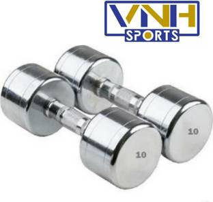 vnh Pair of 10Kg(10Kg X 2) Steel Fixed Weight Dumbbell