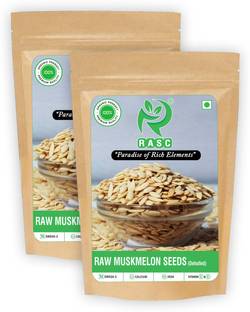 RASC RAW MUSKMELON SEEDS (DEHULLED), Pack of 2 I Each Pack 200g Muskmelon Seeds