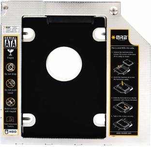 eiRa Aluminium Internal SATA to SATA 2nd Bay Hard Drive Caddy for 9.5mm Universal for CD/DVD ROM Drive...