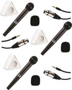 WON BRAND Media Condenser Mic for Mobile Specially Designed for News Reporter Interview Journalist Media youtubers etc with white Triangle Mic Flag Microphone