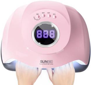 FStyler Professional Gel Polish LED Nail Dryer Lamp v2.0 with 45pc Double Light Source (365+405nm)LED's UV Nail Gel Dryer Lamp For Manicure 180W Dual Power for Curing All Gel Polish with Auto Sensor and 4 Mode Timer Button (Salon Quality-Pink) Nail Polish Dryer