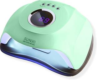 Gleevia 45pc Double Light Source (365+405nm)LED's UV Nail Gel Dryer Lamp For Manicure 180W Dual Power Professional Gel Polish LED Nail Dryer Lamp SUN-M3 UV LED Nail Lamp for Curing All Gel Polish Drying with Auto Sensor and 4 Mode Timer Button (Salon Quality) Nail Polish Dryer