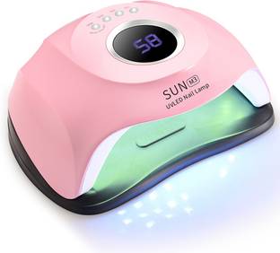FStyler Professional Gel Polish LED Nail Dryer Lamp v2.0 with 45pc Double Light Source (365+405nm)LED's UV Nail Gel Dryer Lamp For Manicure 180W Dual Power for Curing All Gel Polish with Auto Sensor and 4 Mode Timer Button (Professional Salon Series) Nail Polish Dryer