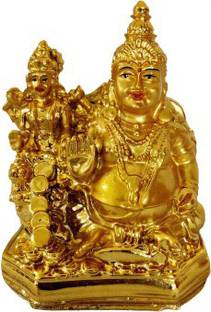 tskutty Kubera Lakshmi Statue / Lord Kubera and Lakshmi Statue for Wealth and Harmony | Lord kuber Idol/ Decorative Showpiece  -  8 cm