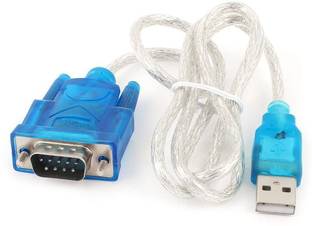 LipiWorld USB to RS232 (USB Serial Adapter) with LED Light for connecting Serial / RS232 devices to Systems USB Adapter