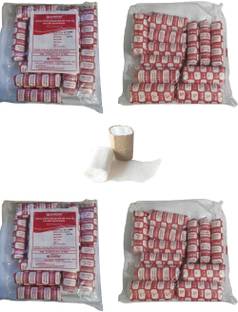 KABRION Open Wove Rolled Bandages BP Type III (7.5 CM x 5 M x 12 Nos) Pack of 2 Bandage Protector