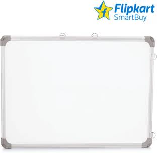 Flipkart SmartBuy Non Magnetic Kunj 3X4 ft. Whiteboard Excellent Erasibility with No Ghost-marks,Sliding Hanging Clips with Robust Aluminium Frame Finishin, High Scratch-resistance and Maximum Readability with Minimum Glare White board