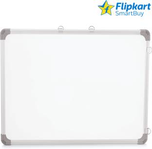 Flipkart SmartBuy Non Magnetic Kunj 2X3 ft. Whiteboard Excellent Erasibility with No Ghost-marks,Sliding Hanging Clips with Robust Aluminium Frame Finishin, High Scratch-resistance and Maximum Readability with Minimum Glare White board