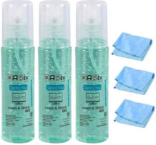 MROXX 5 Clean & Shine Gel Multi-Purpose LCD/LED Cleaning Kit, Liquid Solution with Cloth to Clean Mobile/Laptop Screen, Computer, Tab, LCD Display, Camera (100 ml) for Computers, Laptops, Mobiles (Combo Pack of 5 Clean & Shine Gel Multi-Purpose LCD/LED Cleaning Kit, Liquid Solution with Cloth to Clean Mobile/Laptop Screen, Computer, Tab, LCD Display, Camera (100 ml)) for Computers, Mobiles, Gaming, Laptops, Mobiles