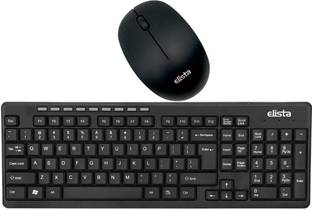 Elista ELS KMC-751 Wireless Keyboard and Mouse Combo | 2.4 GHz Wireless Nano USB Receiver | Wireless Standard Laptop Keyboard Compatible with Desktop, Laptop, Mac