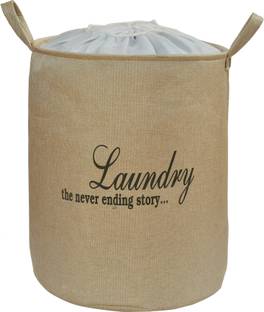 YELLOW WEAVES 63 L Beige Laundry Basket