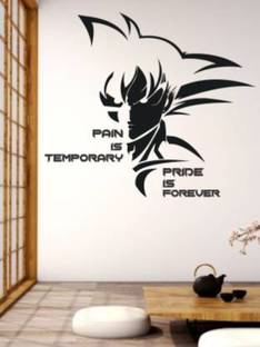 LANSTICK 205.74 cm PAIN IS TEMPORARY PRIDE IS FOREVER STICKER FOR WALL DECORATION Self Adhesive Sticker