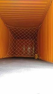 Amz Sports Nets CONTAINER CARGO-NET BLACK 8FTx8FT Heavyduty rope is used Vehicle Cargo Net