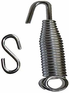 Swingzy Heavy Duty Hanging Accessories Kit for Swing & Hammock Chair/Stainless Steel Swing Accessories Set/360' Rotating Swing Hanging Accessories Hold up to 250 Kg (1 S Hook and 1 Spring) Door Hanger