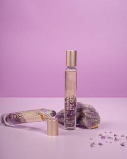 Indulgeo Essentials Remastered Rejuvenating Eye Serum- Roll on Eye Serum (10ml) For All Types of Skin | 100% Organic & Safe | Amethyst Healing Stones, Castor Oil, Lavender Essential Oil, Vitamin E | Reduce Dark Circles, Puffiness & Promotes Lash Growth | Paraben & Sulphate Free