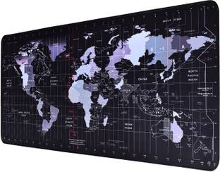SEAGULL Large Extended Mouse Pad, Non-Slip Rubber Base, Soft Gaming Desk Keyboard Pad Mat for Offices & Home (78 x 30 cm, World Map) Mousepad