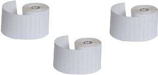 youlogic 25 mm X 15 mm, (White) Direct Thermal Barcode Labels (DT), Set of 3 Roll, 8000 Labels In Roll, No Need Carbon Ribbon, Labels/Roll for Desktop Printer TSC, Zebra, Citzen, WEP, Datamax, Thosiba, Sato etc. ) ,Paper Label Stickers,4’’up (Smooth White) dt Paper Label