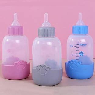 Woofy Puppy Kitten Small Animals Milk Feeder Pet Nursing Bottle Set 100ml Dog and Cat Milk Bottle Clyndrical Plastic Pet Bottle