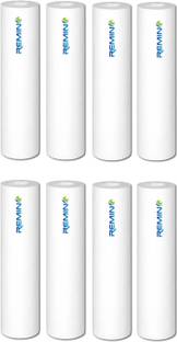 Remino 10 Inch Spun Pre Filter (PP) Cartridge 130 gm premium Compatible for Water Purifier Filter Housing (Pack of 8 PP) Solid Filter Cartridge